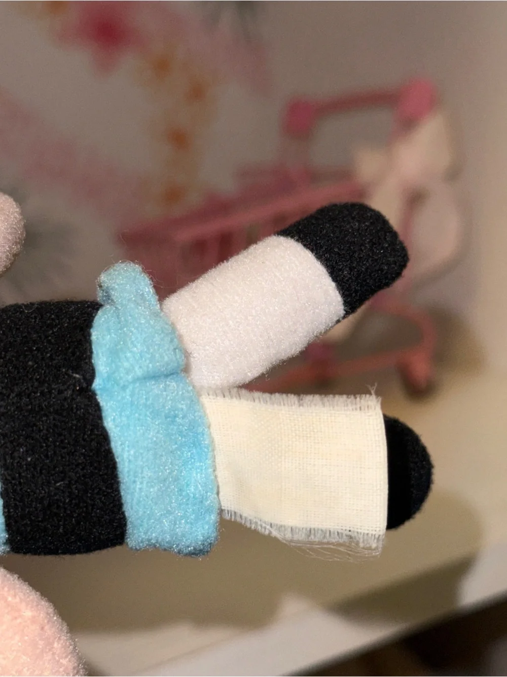 Bubbles Plush Keychain - Blue & Yellow Kids Accessory